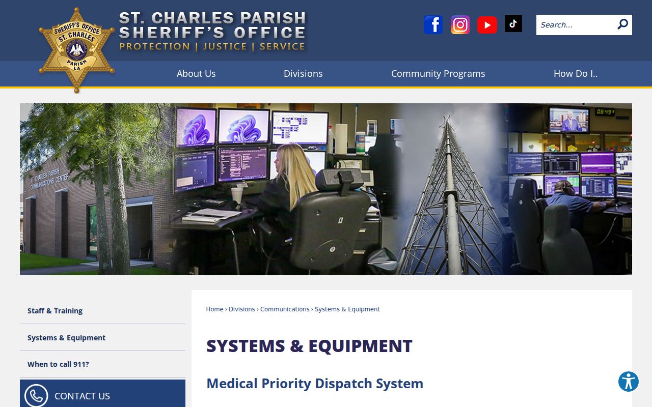 St. Charles Parish criminal records dispatch and NG911 modernization
